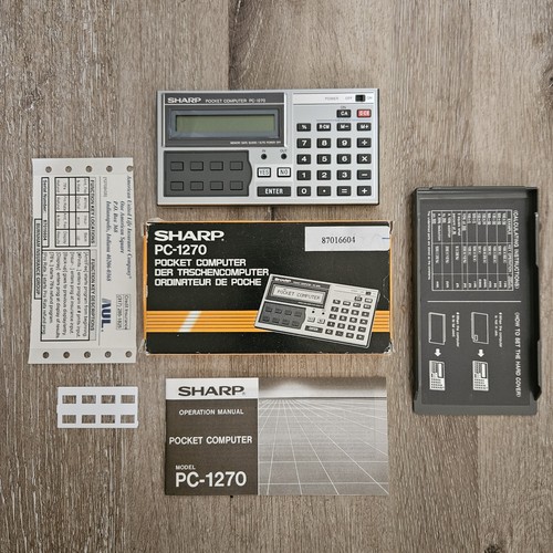 Sharp pocket computer 1270 - sharp, pc-1270